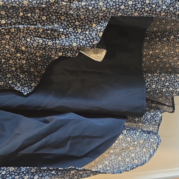 Abercrombie & Fitch Navy Floral Midi Dress - Picture 10 of 13